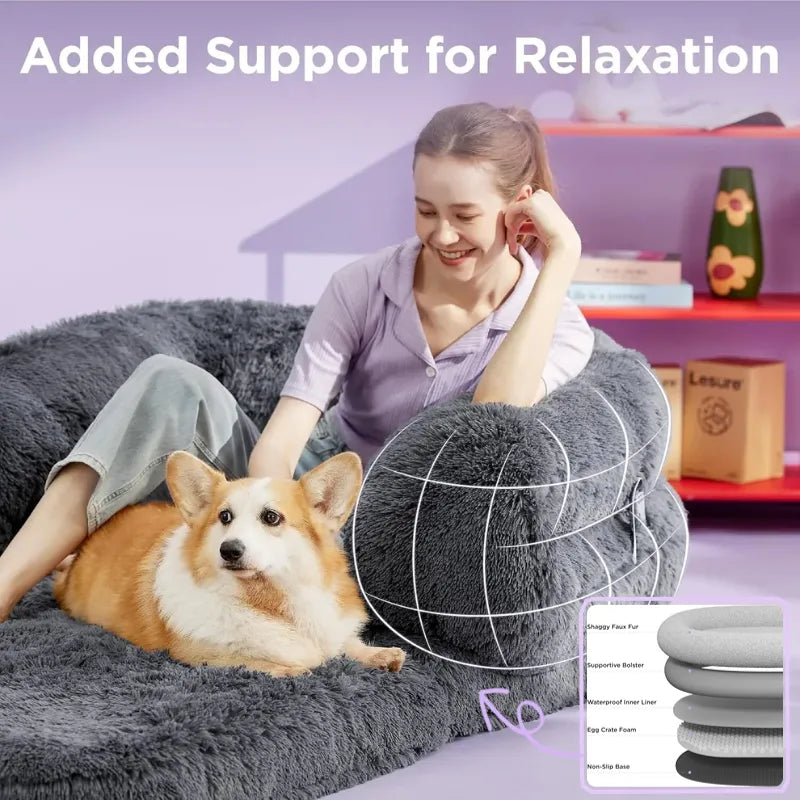 🎊Ends Today: 57% OFF+Free Gifts ! Foldable Human & Dog Bed (3 in 1 Function)
