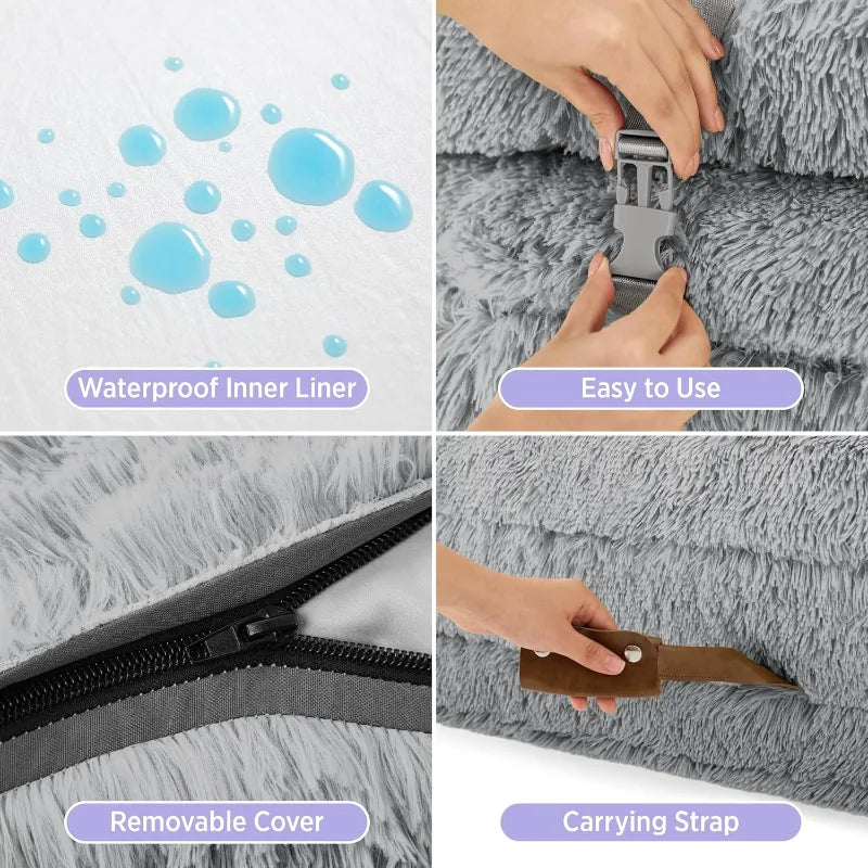 🎊Ends Today: 57% OFF+Free Gifts ! Foldable Human & Dog Bed (3 in 1 Function)