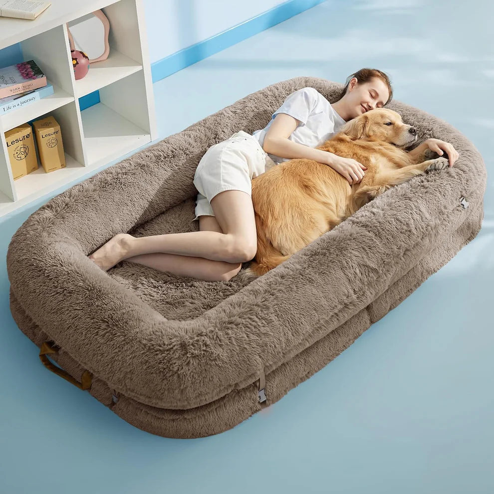 🎊Ends Today: 57% OFF+Free Gifts ! Foldable Human & Dog Bed (3 in 1 Function)