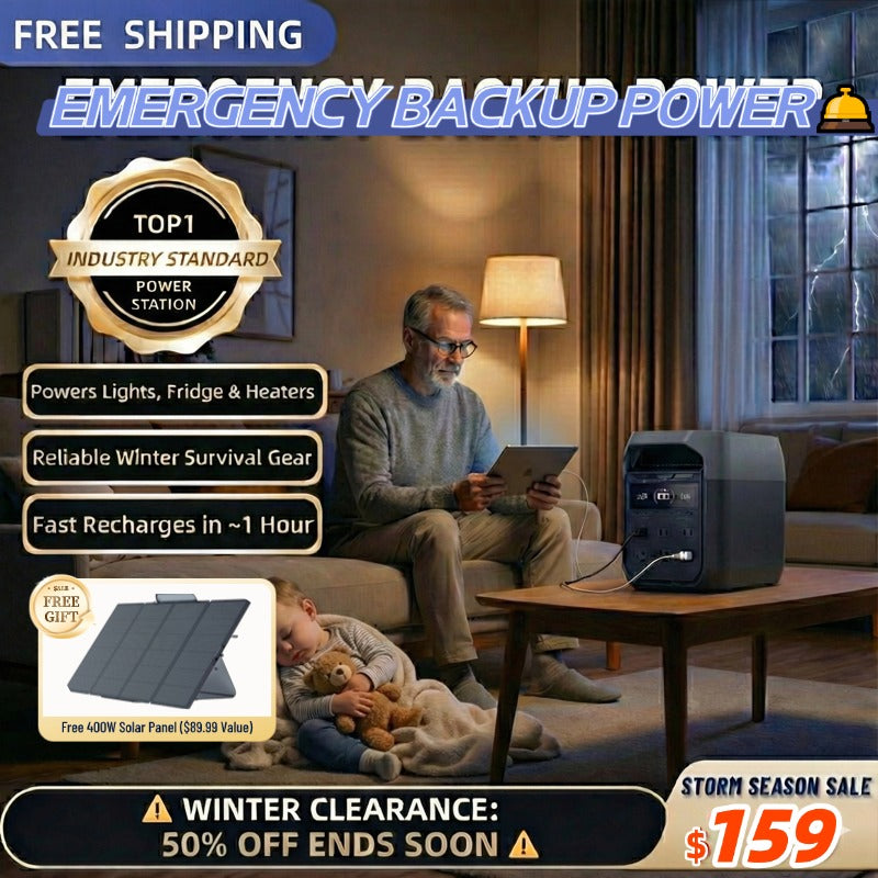 Emergency Power for Your Family: Solar Charging Kit (Sale $159)