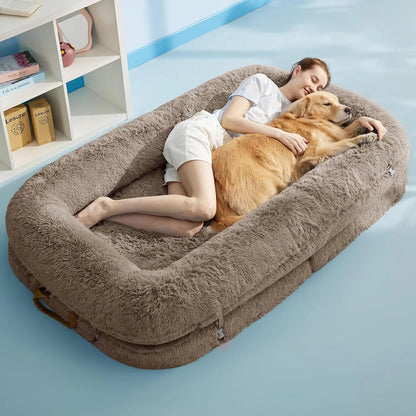 🎊Ends Today: 57% OFF+Free Gifts ! Foldable Human & Dog Bed (3 in 1 Function)